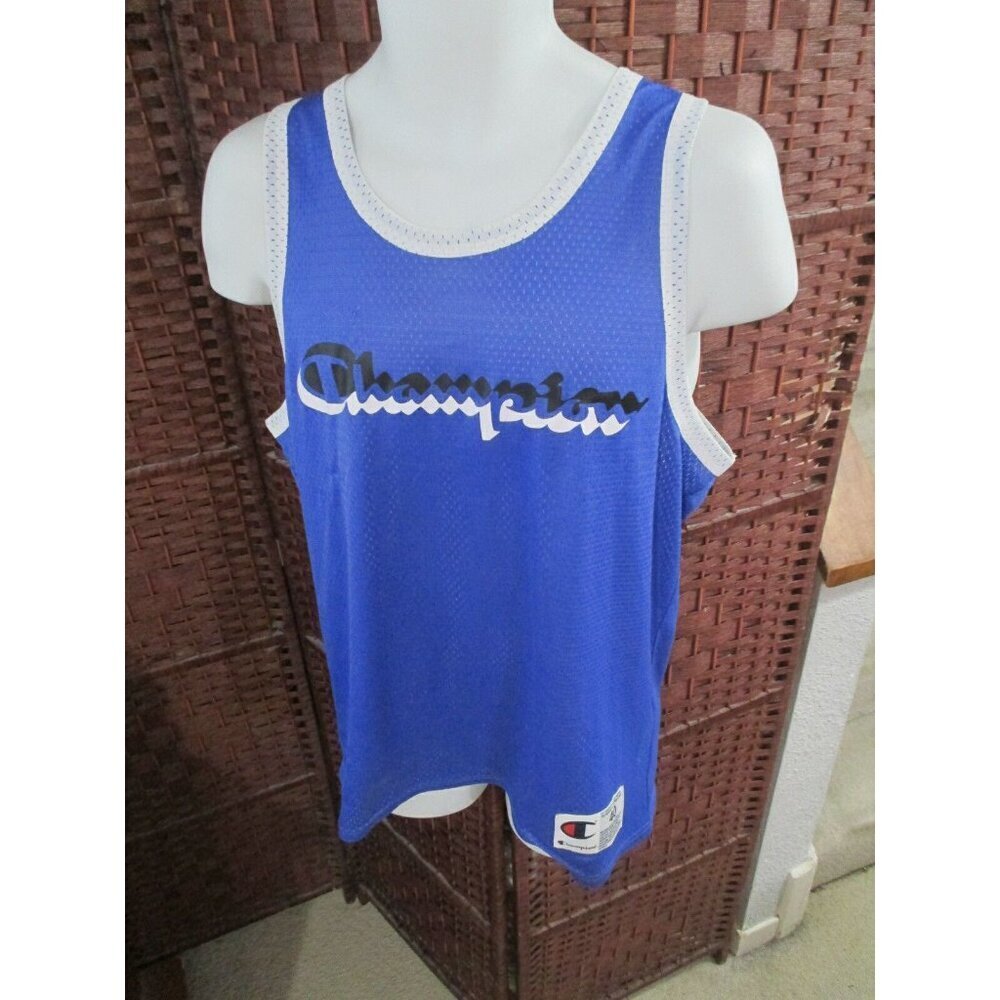 Champion Reversible Basketball Jersey Shirt Size 40 Spell Out Warm Up Practice